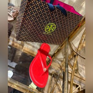 Tory Burch Red Flip Flops